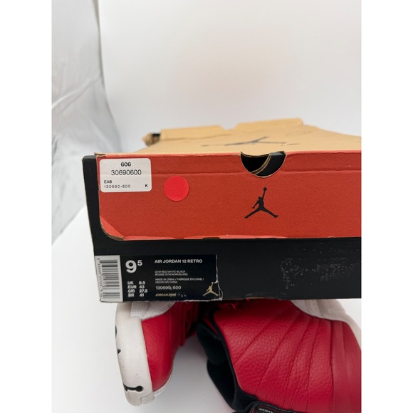 Air Jordan 12 Retro Gym Red White Mens Basketball Shoes 130690-600 Size 9.5 main image 7